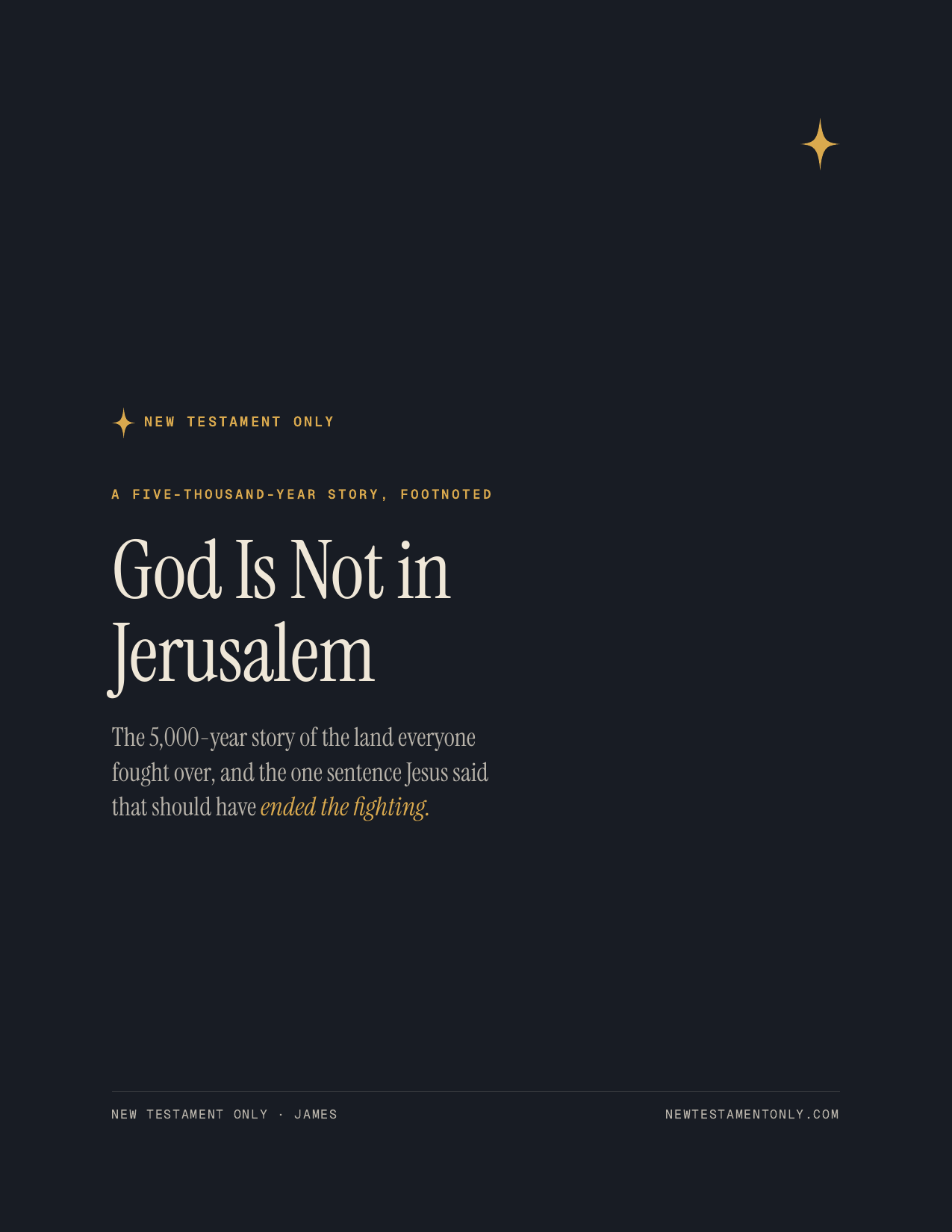 Cover of the book God Is Not in Jerusalem